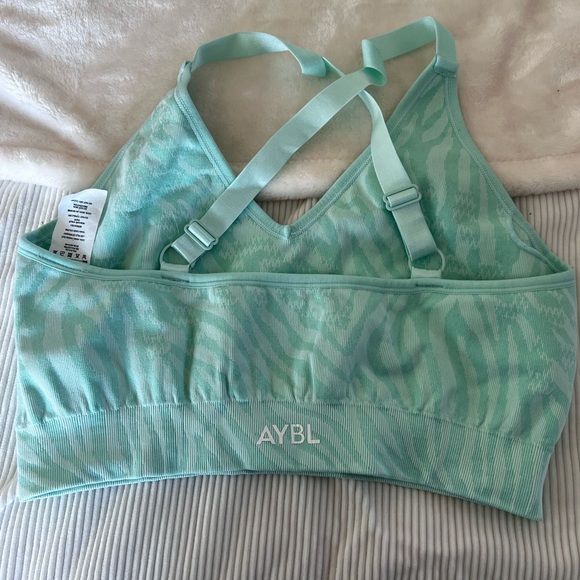 AYBL Zebra Pattern Leggings in Light Green - Picture 4 of 4